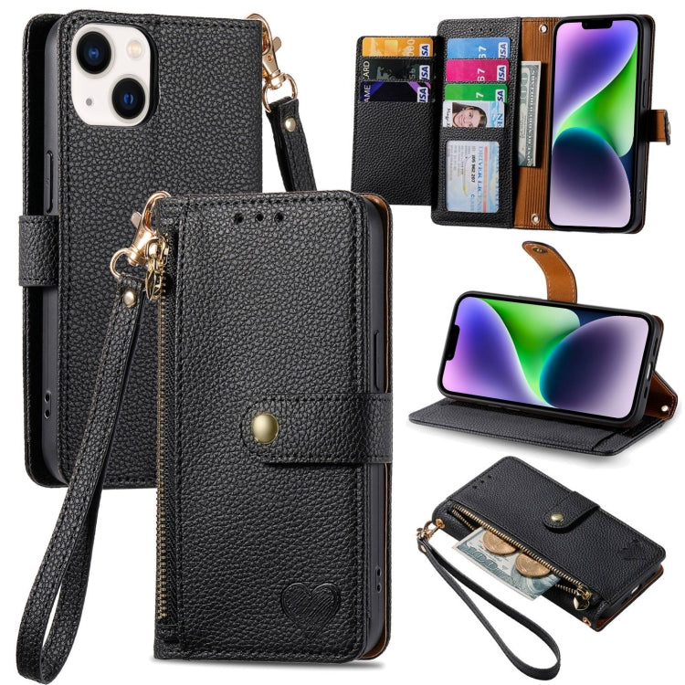 Love Zipper Lanyard Leather Phone Case, For iPhone 15, For iPhone 14 Plus, For iPhone 14, For iPhone 14 Pro, For iPhone 14 Pro Max, For iPhone 13 Pro Max, For iPhone 13 Pro, For iPhone 13