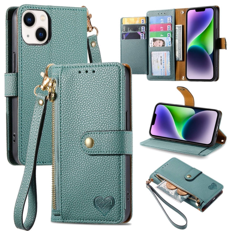 Love Zipper Lanyard Leather Phone Case, For iPhone 15, For iPhone 14 Plus, For iPhone 14, For iPhone 14 Pro, For iPhone 14 Pro Max, For iPhone 13 Pro Max, For iPhone 13 Pro, For iPhone 13