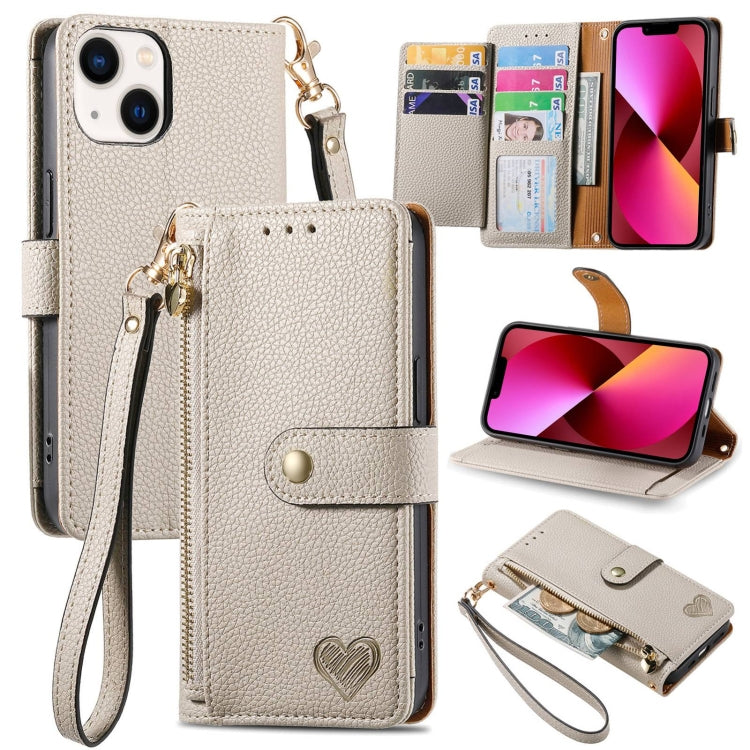Love Zipper Lanyard Leather Phone Case, For iPhone 15, For iPhone 14 Plus, For iPhone 14, For iPhone 14 Pro, For iPhone 14 Pro Max, For iPhone 13 Pro Max, For iPhone 13 Pro, For iPhone 13