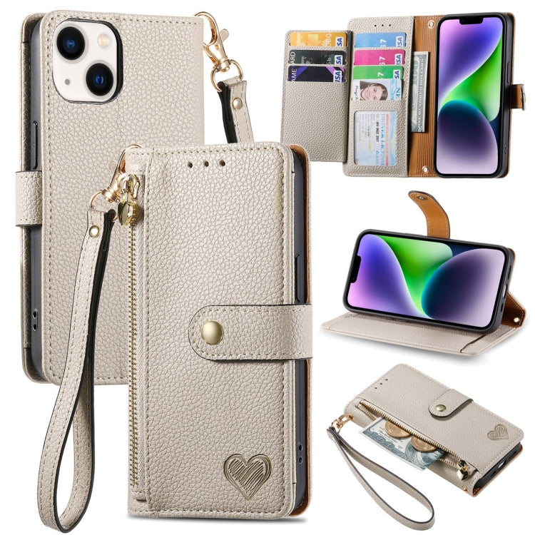 Love Zipper Lanyard Leather Phone Case, For iPhone 15, For iPhone 14 Plus, For iPhone 14, For iPhone 14 Pro, For iPhone 14 Pro Max, For iPhone 13 Pro Max, For iPhone 13 Pro, For iPhone 13