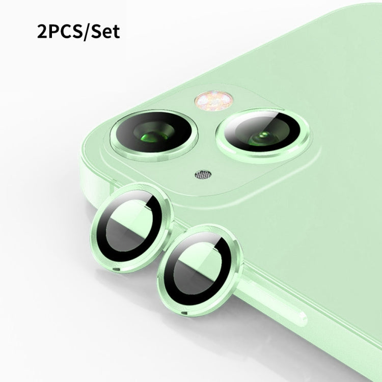ENKAY 9H Rear Lens Aluminium Alloy Tempered Glass Film, For iPhone 15 / 15 Plus