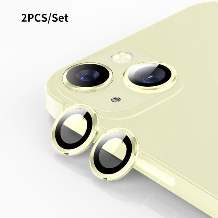 ENKAY 9H Rear Lens Aluminium Alloy Tempered Glass Film, For iPhone 15 / 15 Plus