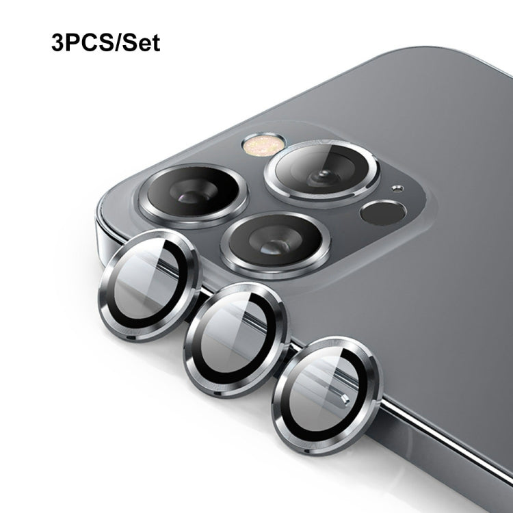 ENKAY 9H Rear Lens Aluminium Alloy Tempered Glass Film, For iPhone 15 Pro / 15 Pro Max