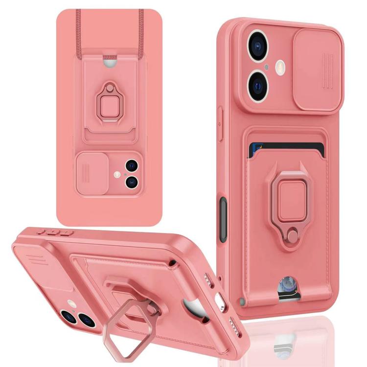 Sliding Camshield Magnetic Card Holder Silicone Phone Case, For iPhone 16e, For iPhone 16 Pro Max, For iPhone 16 Pro, For iPhone 16 Plus, For iPhone 16, For iPhone 15 Pro Max, For iPhone 15 Pro, For iPhone 15 Plus