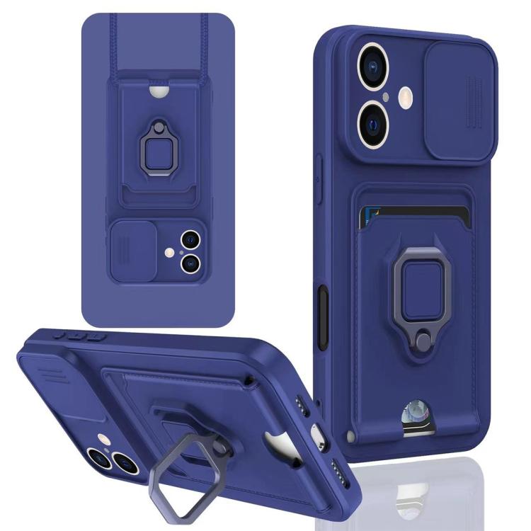 Sliding Camshield Magnetic Card Holder Silicone Phone Case, For iPhone 16e, For iPhone 16 Pro Max, For iPhone 16 Pro, For iPhone 16 Plus, For iPhone 16, For iPhone 15 Pro Max, For iPhone 15 Pro, For iPhone 15 Plus