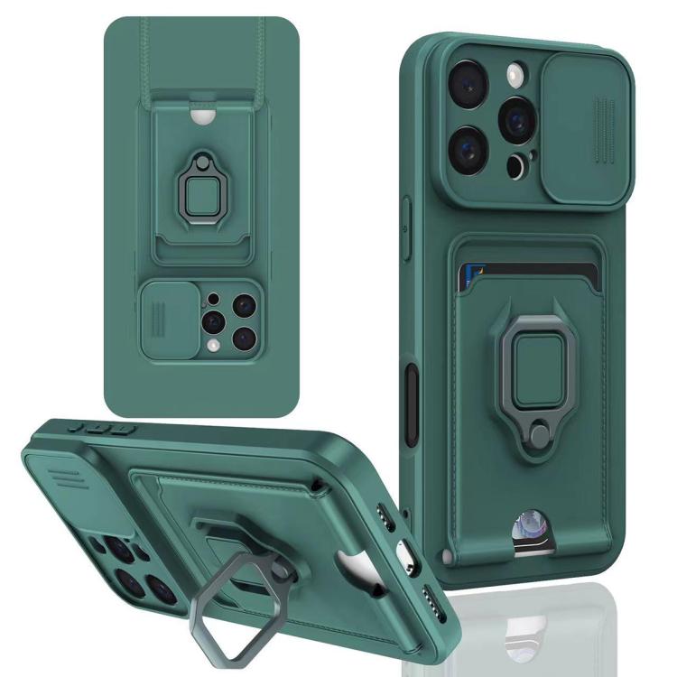 Sliding Camshield Magnetic Card Holder Silicone Phone Case, For iPhone 16e, For iPhone 16 Pro Max, For iPhone 16 Pro, For iPhone 16 Plus, For iPhone 16, For iPhone 15 Pro Max, For iPhone 15 Pro, For iPhone 15 Plus