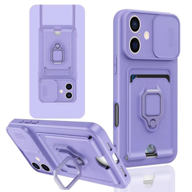 Sliding Camshield Magnetic Card Holder Silicone Phone Case, For iPhone 16e, For iPhone 16 Pro Max, For iPhone 16 Pro, For iPhone 16 Plus, For iPhone 16, For iPhone 15 Pro Max, For iPhone 15 Pro, For iPhone 15 Plus
