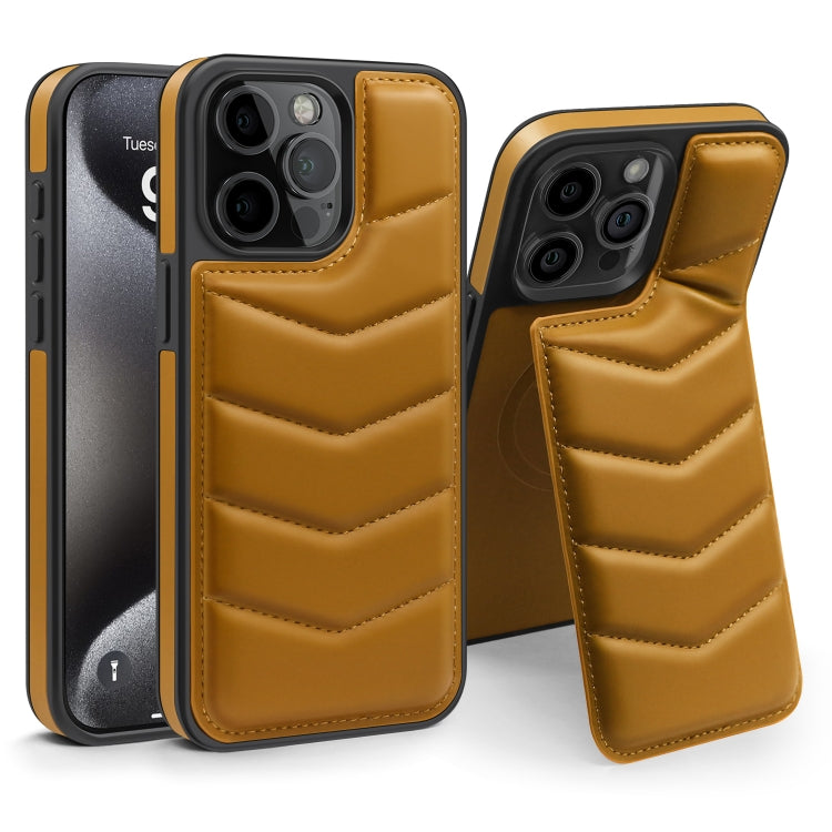 Down Jacket Card Bag Holder MagSafe Phone Case, For iPhone 15 Pro Max, For iPhone 15 Pro, For iPhone 15 Plus, For iPhone 15, For iPhone 14 Plus, For iPhone 14