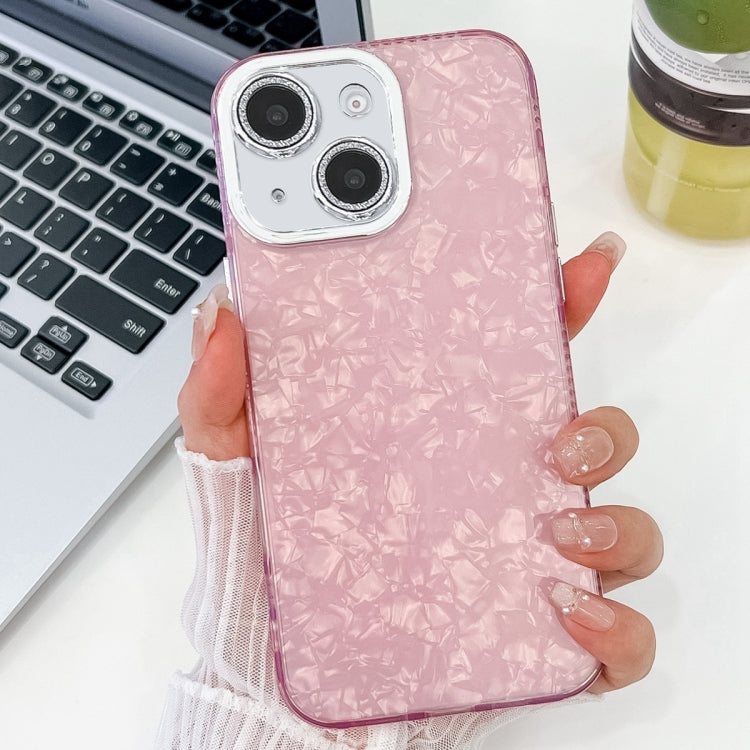 Plating Glitter Texture TPU Phone Case with Lens Film, For iPhone 16 Plus, For iPhone 16