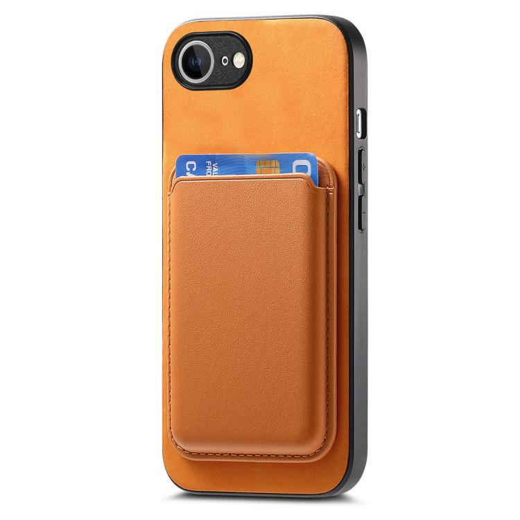 Retro Magsafe Card Bag PU Back Cover Phone Case, For iPhone 16e, For iPhone 16 Pro Max, For iPhone 16 Pro, For iPhone 16 Plus, For iPhone 16
