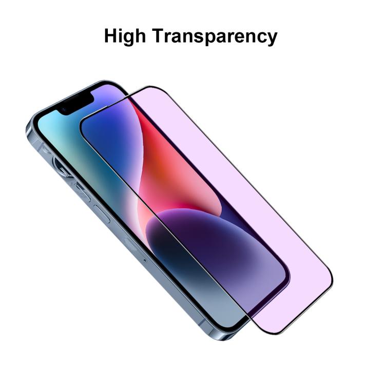 JUNSUNMAY 25pcs Anti-Blue Light Silk Print HD Tempered Glass Film