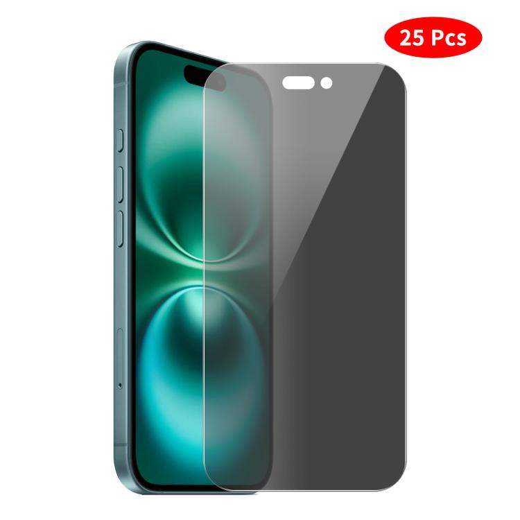 JUNSUNMAY 25pcs Privacy Screen Protector Tempered Glass Film