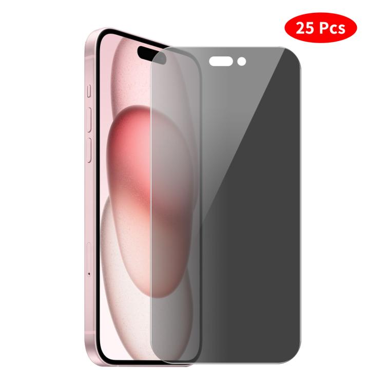 JUNSUNMAY 25pcs Privacy Screen Protector Tempered Glass Film