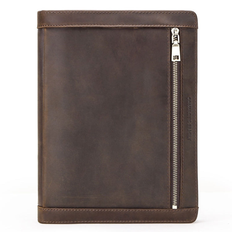 Crazy Horse Leather Pen Slot Zipper Multifunctional Tablet Cover For IPad Pro 9.7/10.5/11 Inch