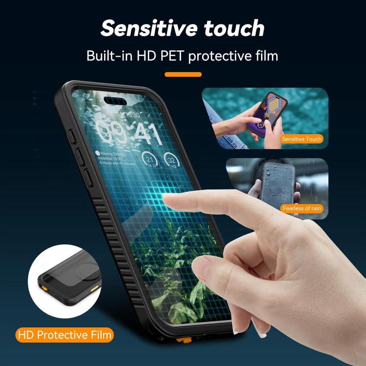 TELESIN IP68 Waterproof Case Submersible Touchscreen Phone Cover
