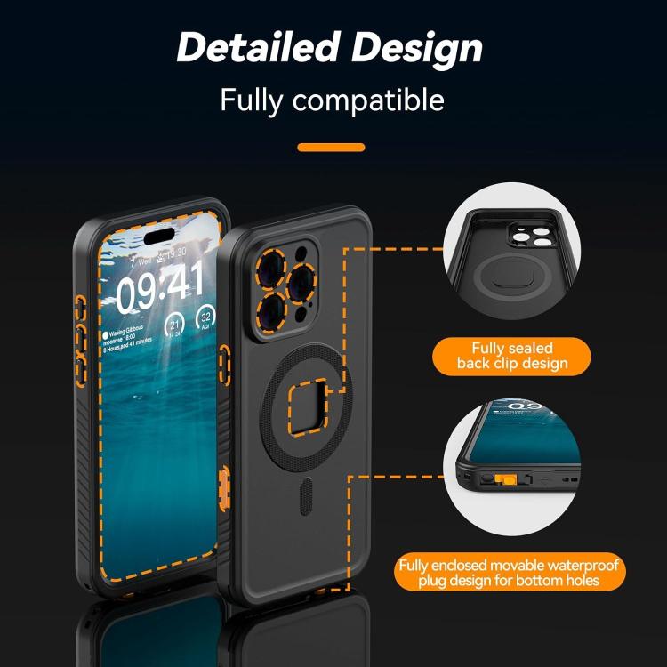 TELESIN IP68 Waterproof Case Submersible Touchscreen Phone Cover