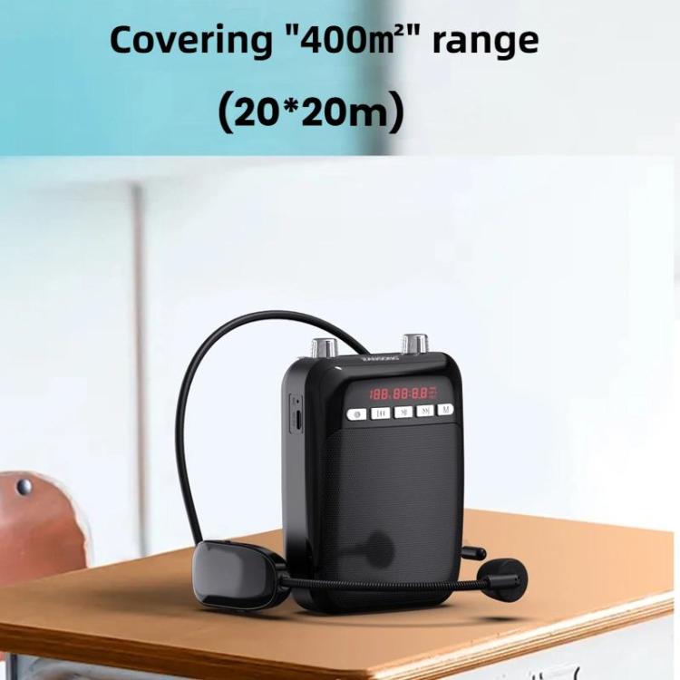 ZANSONG M70 Wireless Bluetooth Megaphone Speaker with UHF Mic Surrport Voice Recorder, FM Radio, TF/USB Port, 3.5mm AUX Input