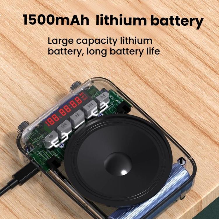 ZANSONG M70 Wireless Bluetooth Megaphone Speaker with UHF Mic Surrport Voice Recorder, FM Radio, TF/USB Port, 3.5mm AUX Input