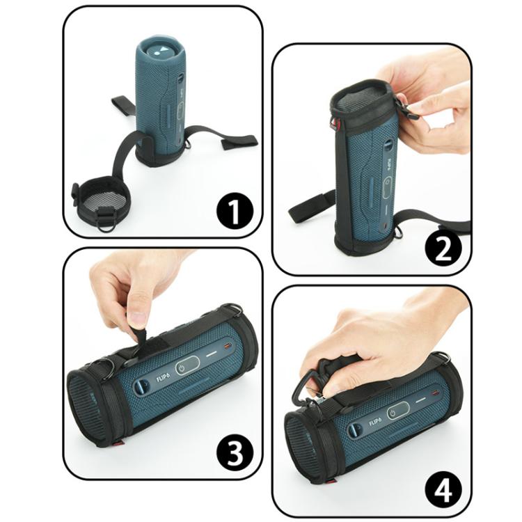 For JBL Flip 7/6 Bluetooth Speaker Portable Protective Case With Single Shoulder Strap
