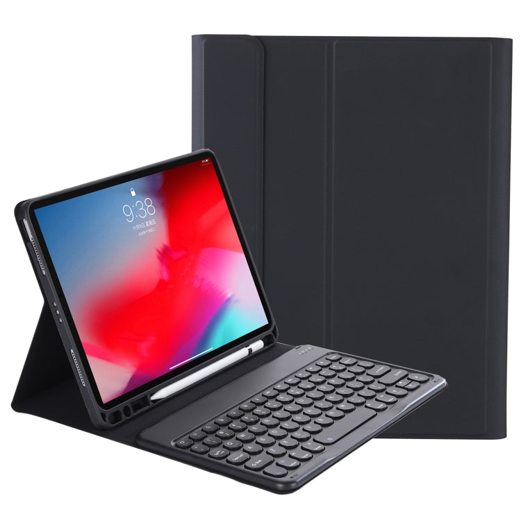 YT11B Detachable Candy Color Skin Feel Texture Round Keycap Bluetooth Keyboard Leather Case For iPad Air 4 2020 / Air 5 2022 / Pro 11 inch 2022 / 2021 / 2020 / 2018(White Ice), For iPad 9.7 inch 2018 & 2017 / Pro 9.7 inch / Air 2 / Air�����������������...