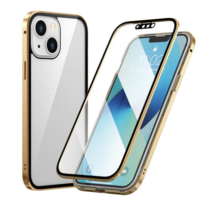 HD Magnetic Metal Frame Double-sided Tempered Glass Phone Case