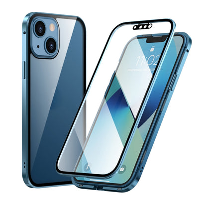 HD Magnetic Metal Frame Double-sided Tempered Glass Phone Case