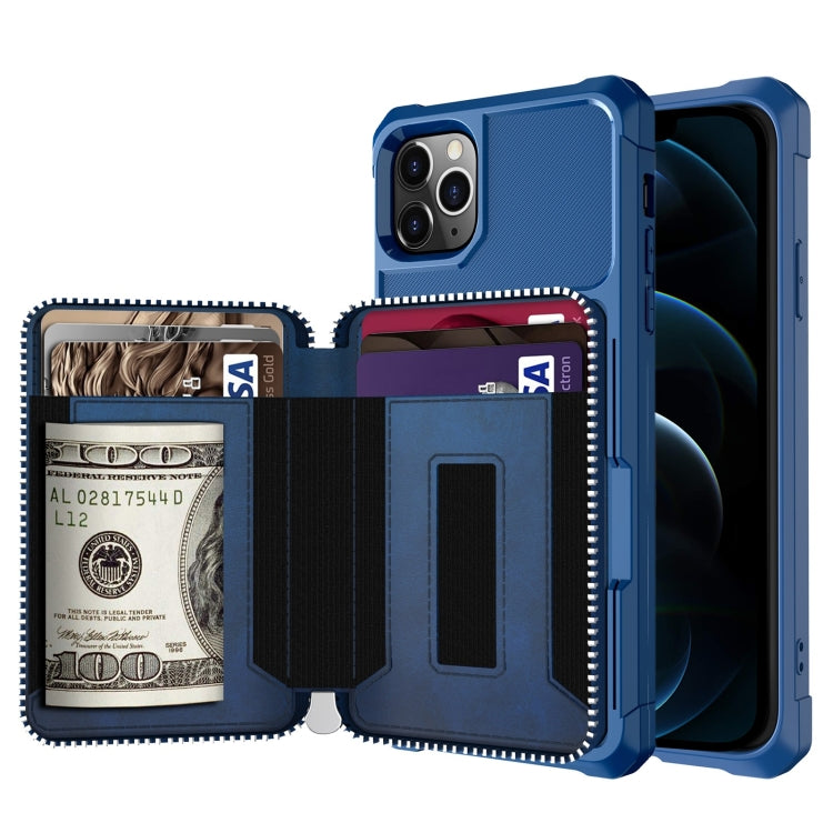 Zipper Wallet Card Bag PU Back Case, For iPhone 12 mini, For iPhone 12 / 12 Pro, For iPhone 12 Pro Max, For iPhone 11 Pro, For iPhone 11 Pro Max, For iPhone XR, For iPhone XS Max, For iPhone SE 2022 / SE 2020 / 7 / 8 / 6 / 6s���������������������������...