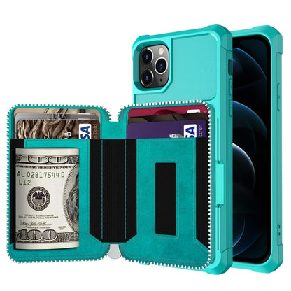Zipper Wallet Card Bag PU Back Case, For iPhone 12 mini, For iPhone 12 / 12 Pro, For iPhone 12 Pro Max, For iPhone 11 Pro, For iPhone 11 Pro Max, For iPhone XR, For iPhone XS Max, For iPhone SE 2022 / SE 2020 / 7 / 8 / 6 / 6s���������������������������...