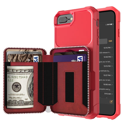 Zipper Wallet Card Bag PU Back Case, For iPhone 12 mini, For iPhone 12 / 12 Pro, For iPhone 12 Pro Max, For iPhone 11 Pro, For iPhone 11 Pro Max, For iPhone XR, For iPhone XS Max, For iPhone SE 2022 / SE 2020 / 7 / 8 / 6 / 6s���������������������������...