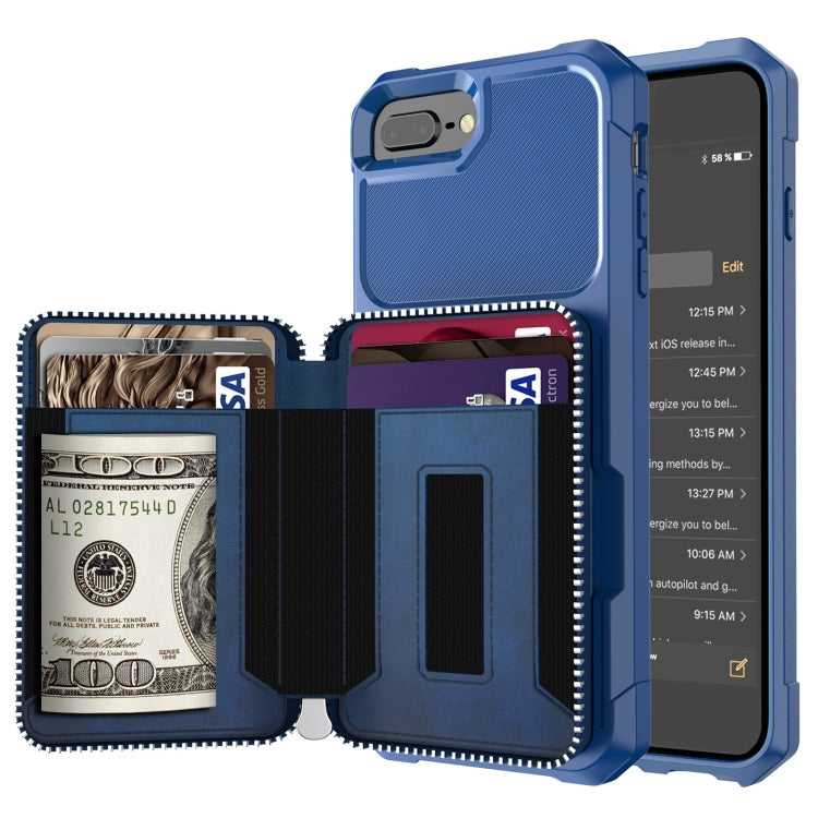 Zipper Wallet Card Bag PU Back Case, For iPhone 12 mini, For iPhone 12 / 12 Pro, For iPhone 12 Pro Max, For iPhone 11 Pro, For iPhone 11 Pro Max, For iPhone XR, For iPhone XS Max, For iPhone SE 2022 / SE 2020 / 7 / 8 / 6 / 6s���������������������������...