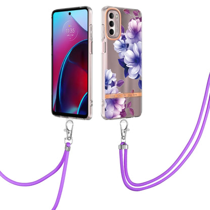 Flowers Series TPU Phone Case with Lanyard, For iPhone SE 2022/SE 2020/8/7, For Motorola Moto G Stylus 2022 4G, For Motorola Moto G31/G41, For Motorola Moto G51 5G, For Motorola Moto G71 5G, For Motorola Moto G200, For Nokia G20/G10, For Nokia G21/G11