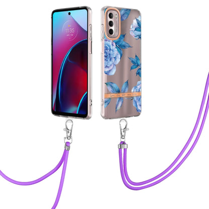 Flowers Series TPU Phone Case with Lanyard, For iPhone SE 2022/SE 2020/8/7, For Motorola Moto G Stylus 2022 4G, For Motorola Moto G31/G41, For Motorola Moto G51 5G, For Motorola Moto G71 5G, For Motorola Moto G200, For Nokia G20/G10, For Nokia G21/G11