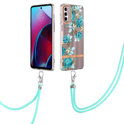 Flowers Series TPU Phone Case with Lanyard, For iPhone SE 2022/SE 2020/8/7, For Motorola Moto G Stylus 2022 4G, For Motorola Moto G31/G41, For Motorola Moto G51 5G, For Motorola Moto G71 5G, For Motorola Moto G200, For Nokia G20/G10, For Nokia G21/G11
