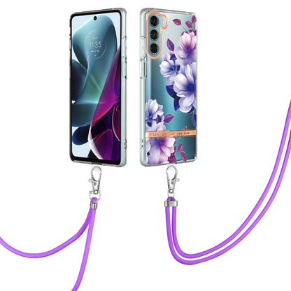 Flowers Series TPU Phone Case with Lanyard, For iPhone SE 2022/SE 2020/8/7, For Motorola Moto G Stylus 2022 4G, For Motorola Moto G31/G41, For Motorola Moto G51 5G, For Motorola Moto G71 5G, For Motorola Moto G200, For Nokia G20/G10, For Nokia G21/G11