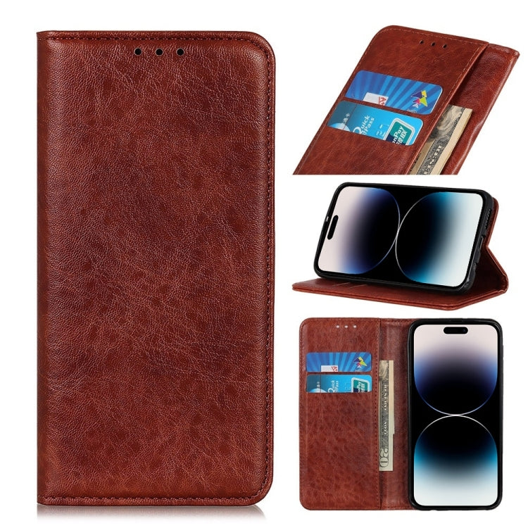 Magnetic Crazy Horse Texture Horizontal Flip Leather Phone Case,Small Quantity Recommended Before iPhone 14 Launching, For iPhone 14, For iPhone 14 Plus, For iPhone 14 Pro, For iPhone 14 Pro Max