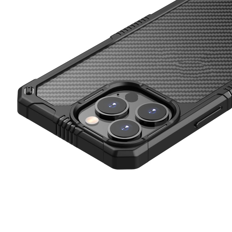 Carbon Fiber Shockproof Phone Case, For iPhone 14, For iPhone 14 Pro, For iPhone 14 Pro Max