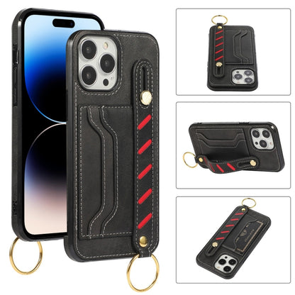 Wristband Wallet Leather Phone Case, For iPhone 14 Pro Max, For iPhone 14 Pro, For iPhone 14, For iPhone 14 Plus