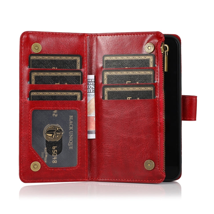 Multifunctional 9 Card Slots Leather Case, For iPhone 14 Pro Max, For iPhone 14 Pro, For iPhone 14, For iPhone 14 Plus