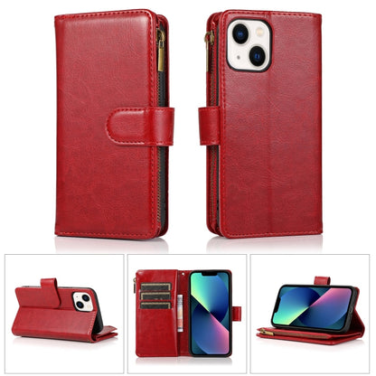 Multifunctional 9 Card Slots Leather Case, For iPhone 14 Pro Max, For iPhone 14 Pro, For iPhone 14, For iPhone 14 Plus