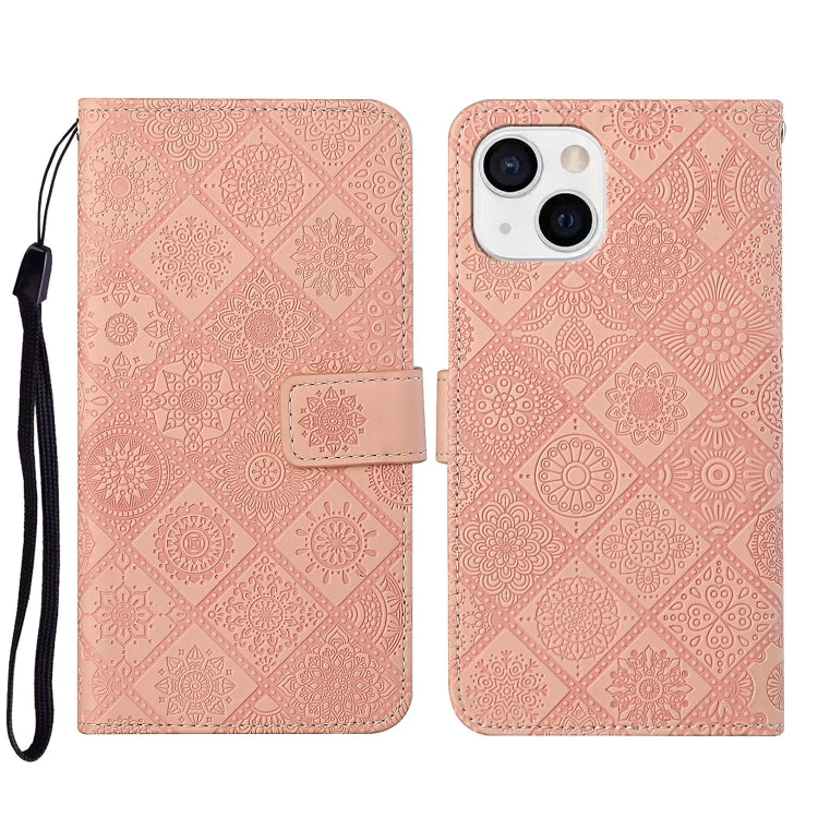 Ethnic Style Embossed Pattern Leather Phone Case, For iPhone 14, For iPhone 14 Plus, For iPhone 14 Pro, For iPhone 14 Pro Max