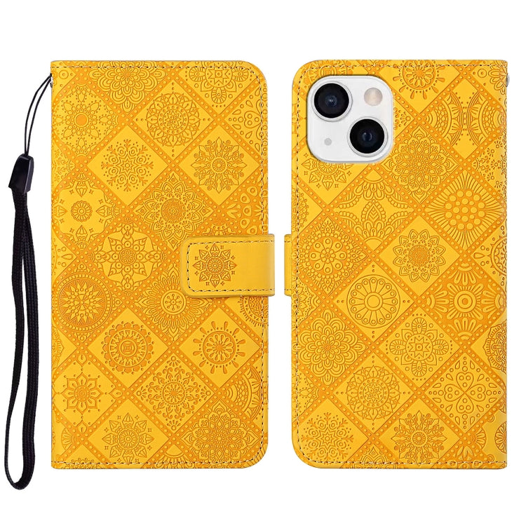Ethnic Style Embossed Pattern Leather Phone Case, For iPhone 14, For iPhone 14 Plus, For iPhone 14 Pro, For iPhone 14 Pro Max