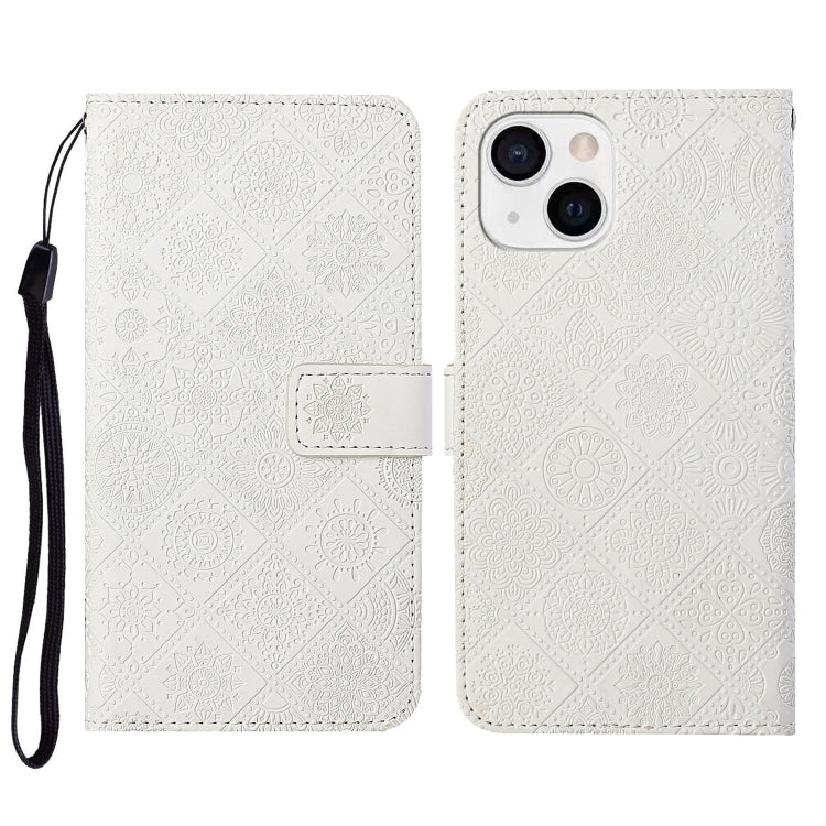 Ethnic Style Embossed Pattern Leather Phone Case, For iPhone 14, For iPhone 14 Plus, For iPhone 14 Pro, For iPhone 14 Pro Max