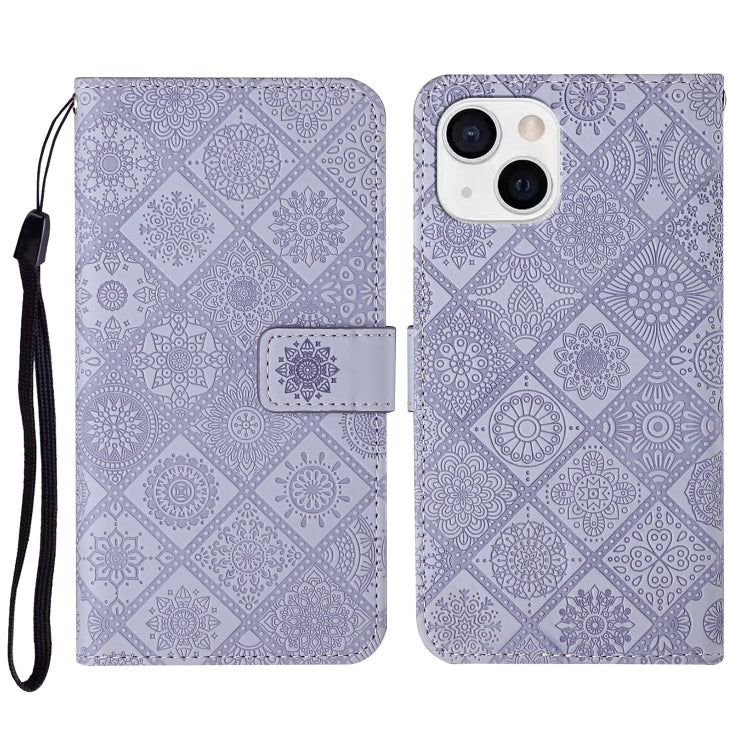 Ethnic Style Embossed Pattern Leather Phone Case, For iPhone 14, For iPhone 14 Plus, For iPhone 14 Pro, For iPhone 14 Pro Max