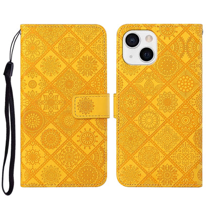 Ethnic Style Embossed Pattern Leather Phone Case, For iPhone 14, For iPhone 14 Plus, For iPhone 14 Pro, For iPhone 14 Pro Max