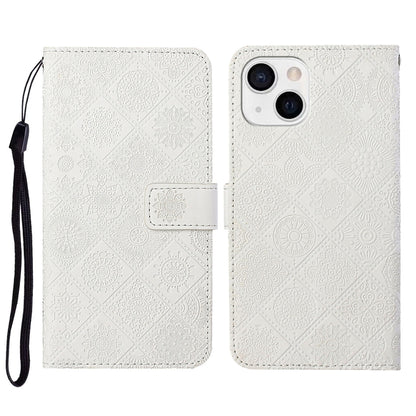 Ethnic Style Embossed Pattern Leather Phone Case, For iPhone 14, For iPhone 14 Plus, For iPhone 14 Pro, For iPhone 14 Pro Max