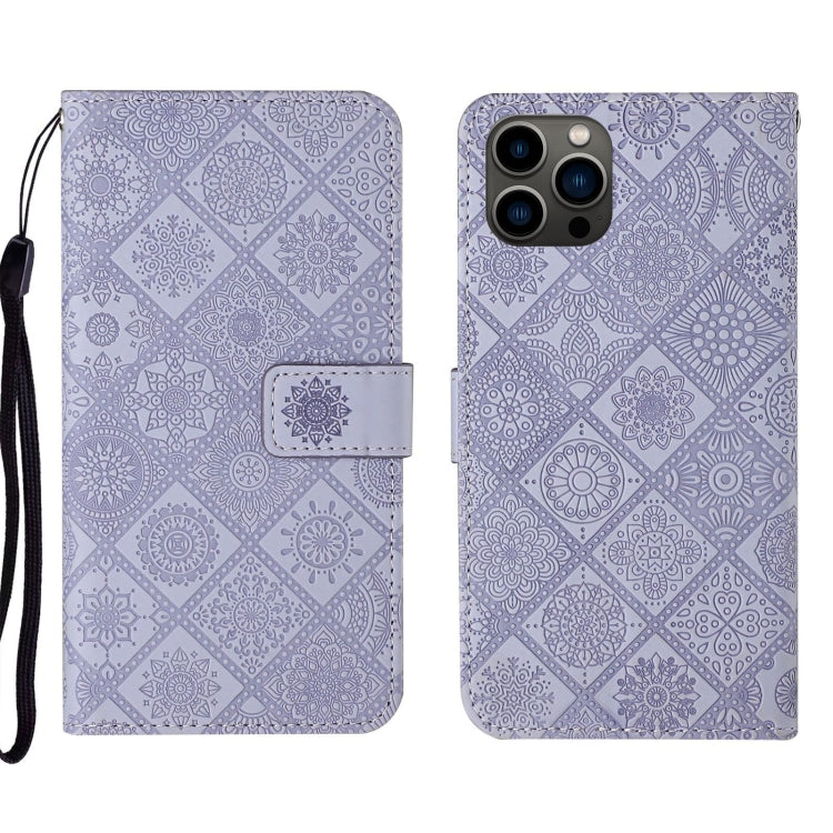 Ethnic Style Embossed Pattern Leather Phone Case, For iPhone 14, For iPhone 14 Plus, For iPhone 14 Pro, For iPhone 14 Pro Max