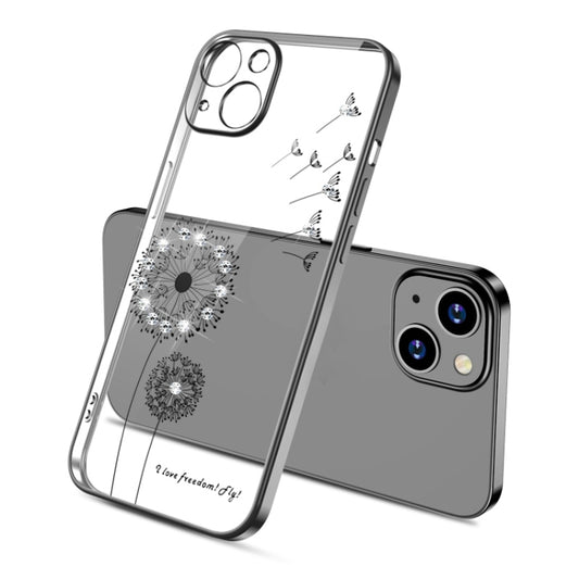Electroplating Diamond Dandelion TPU Phone Case, For iPhone 14, For iPhone 14 Plus, For iPhone 14 Pro, For iPhone 14 Pro Max