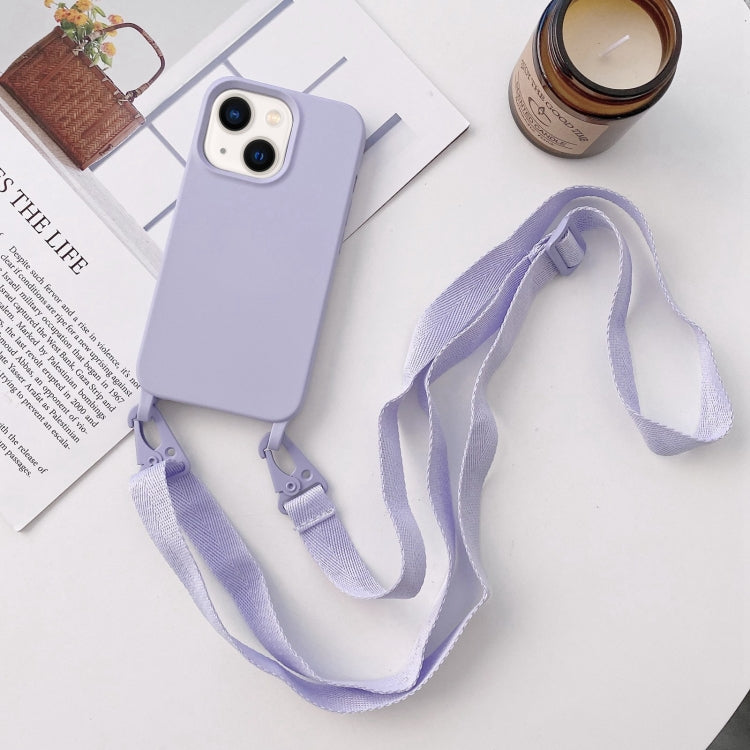 Elastic Silicone Lanyard Case, For iPhone 14 Plus