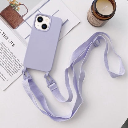 Elastic Silicone Lanyard Case, For iPhone 14 Plus