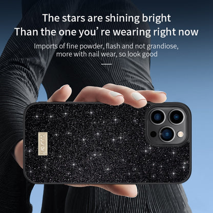 SULADA PC+TPU Leather Glitter Phone Case, For iPhone 14, For iPhone 14 Plus, For iPhone 14 Pro, For iPhone 14 Pro Max